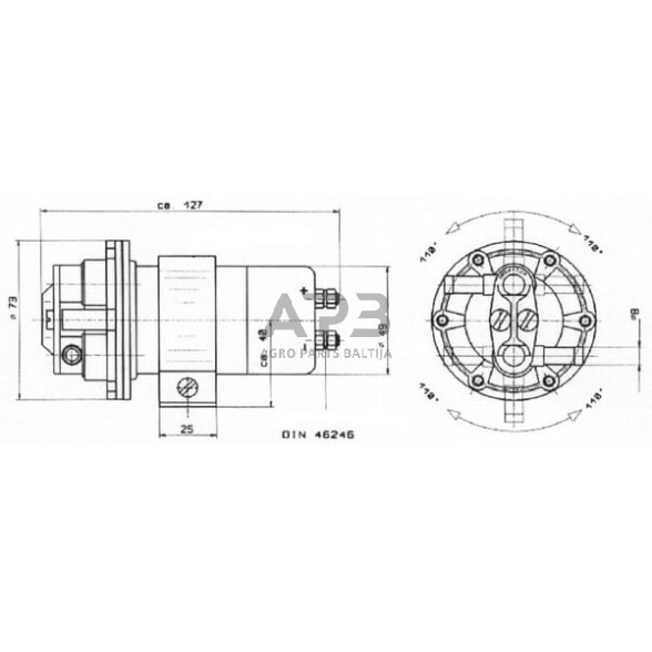 Elektrinė kuro pompa 12V HARDI Automotive 18812 2