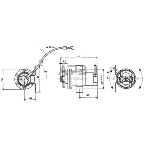 Elektrinė kuro pompa 12V HARDI Automotive 18812V 1