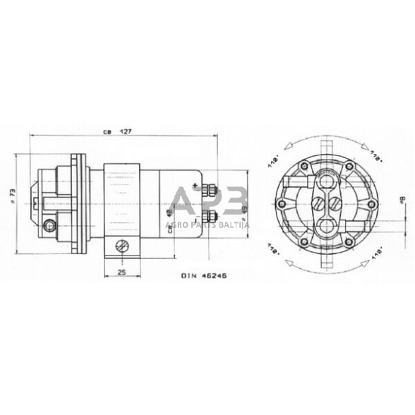 Elektrinė kuro pompa 24V HARDI Automotive 18824 2