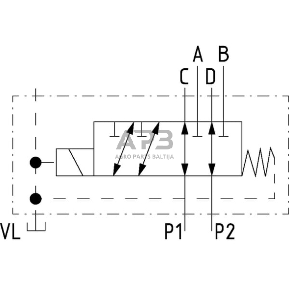 Elektrinis eigos vožtuvas 6/2-1/2-12 VDC, 6212AK10141 4