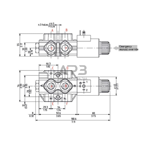 Elektrinis eigos vožtuvas 6/2 B-G-06-1-3/8", DFE0526001 4