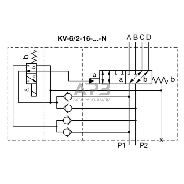 Elektrinis eigos vožtuvas 6KVH1624 2