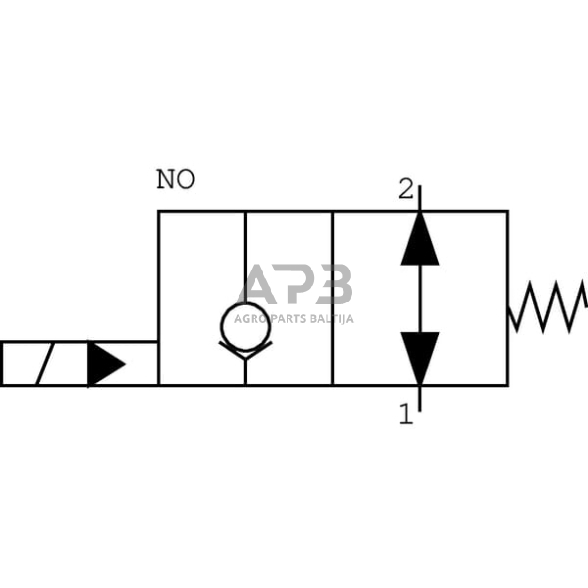 Elektrinis hidraulinis vožtuvas 2/2 3B0-NC-24VDC 1 1/4", CP5033002 1