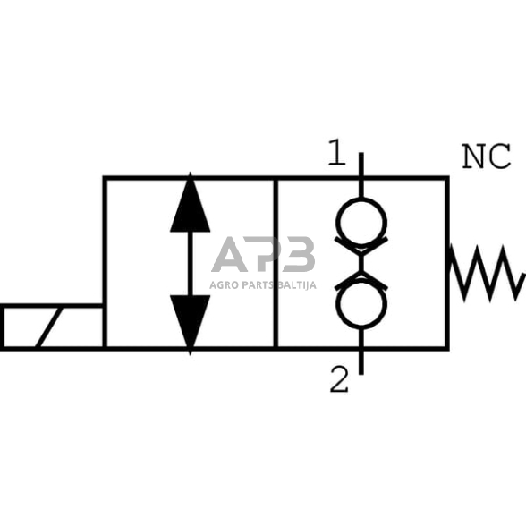 Elektrinis hidraulinis vožtuvas 2/2 A-06-NC-12V 3/8, EW10A001 1