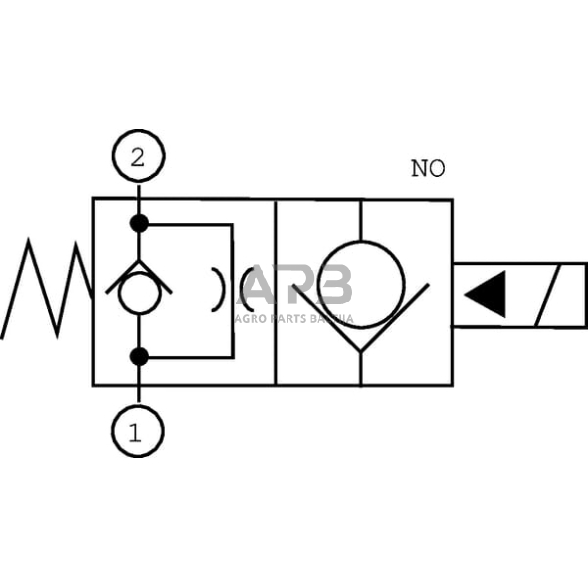 Elektrinis hidraulinis vožtuvas 2/2 SVP08NO 12VDC A06, SVP08NO001 2