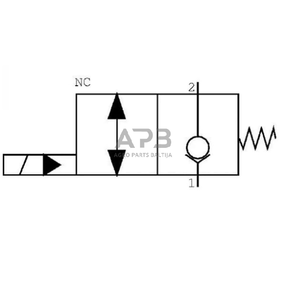 Elektrinis hidraulinis vožtuvas 2/2 SVP10NOR 12VDC, SVP10NOR003 3