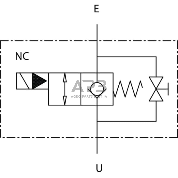 Elektrinis hidraulinis vožtuvas 2/2 VE/B 100 NC 1, VEB16001 2