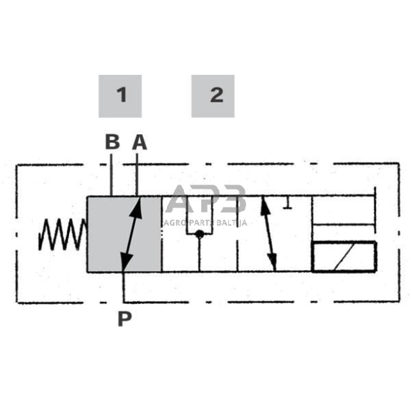 Elektrinis hidraulinis vožtuvas 3/2 12v DC 10-3A-G-08-1, DFE103003 1