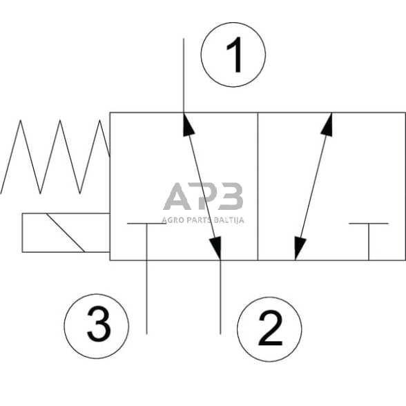 Elektrinis hidraulinis vožtuvas 3/2 SV082302 12VDC A04, SV082302001 3