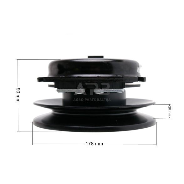 Elektromagnetinė sankaba Alpina BT84. Aukštis 94,00 mm, skriemulys 177,00 mm 5217-63, 521763, 1183-990-69-0, 11839900690 3