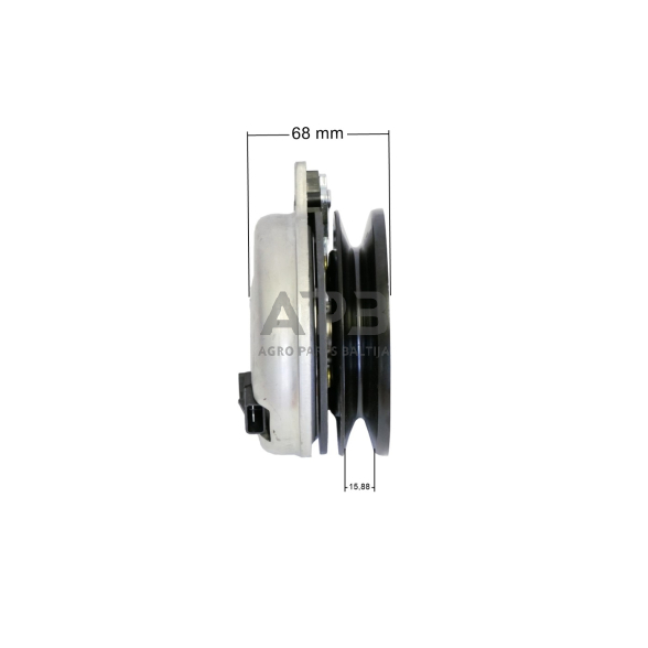 Elektromagnetinė sankaba AXXOM 892595. Aukštis 76,20 mm, skriemulys 136,00 mm AM121972, CG18399060, CA 18399060, 18399060, 18399060/0, 18399062, 18399062/0, 80186-VK1-003, 80186VK1003, 183990600, SL1183990620, 1136-0048-01, 1136004801, 6205 030, 6205030 2