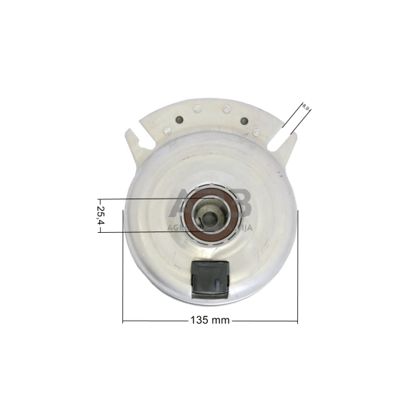 Elektromagnetinė sankaba AXXOM 892595. Aukštis 76,20 mm, skriemulys 136,00 mm AM121972, CG18399060, CA 18399060, 18399060, 18399060/0, 18399062, 18399062/0, 80186-VK1-003, 80186VK1003, 183990600, SL1183990620, 1136-0048-01, 1136004801, 6205 030, 6205030 3