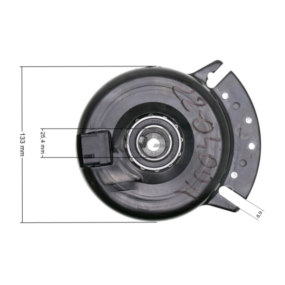 Elektromagnetinė sankaba Warner G312. Aukštis 95,00 mm, skriemulys 133,00 mm 521684, 5217-36, 521736 3