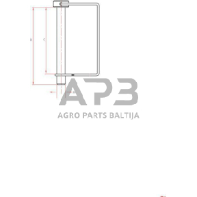 Fiksavimo kaištis 4,50 mm x 46,00 mm gopart LPS4538GP