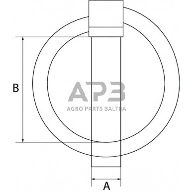 Fiksatorius žiedinis 12,00 mm x 46,50 mm Walterscheid 095409 2