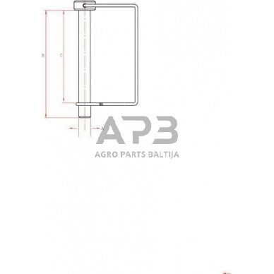 Fiksavimo kaištis 10,00 mm x 90,00 mm gopart LPS1085GP 1