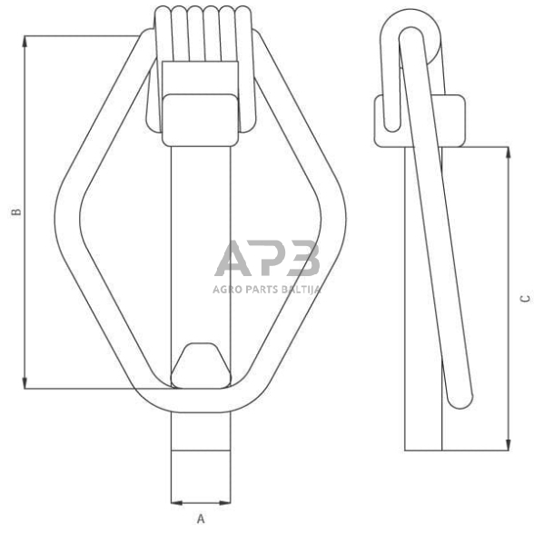 Fiksatorius žiedinis 10,00 mm x 50,00 mm LP1012KR 2