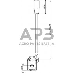 Frontalinio krautuvo valdymo svirtis IMSL3076RL 1