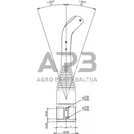 Frontalinio krautuvo valdymo svirtis be mygtukų IMCL60200B 2