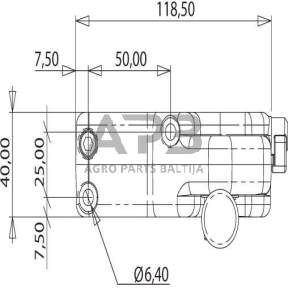 Frontalinio krautuvo valdymo svirtis IMSL3076RL