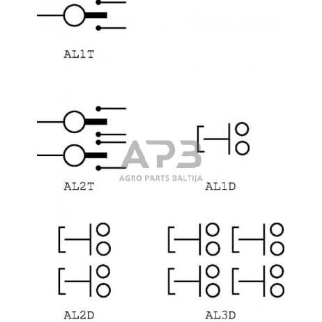 Frontalinio krautuvo valdymo svirtis AL1T 2