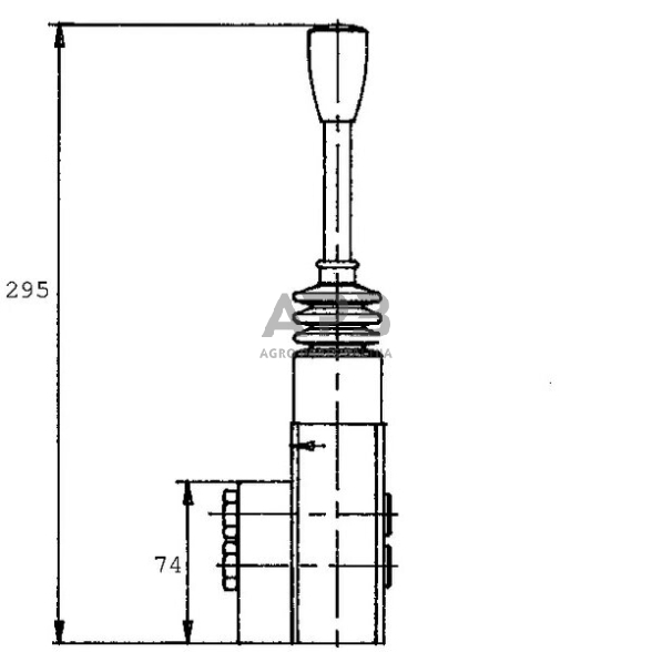 Frontalinio krautuvo valdymo svirtis SV10-B/01G-056A-00, SV10B01G056 SV10 2