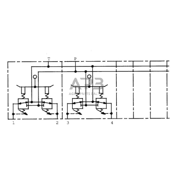 Frontalinio krautuvo valdymo svirtis SV30/2-B/01G-001A, SV302B01G 4