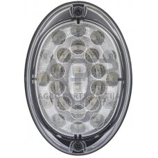 Galiniai žibintai LED, ovalus, 12/24V, transparent, 24 LED, Hella 2SD343390011