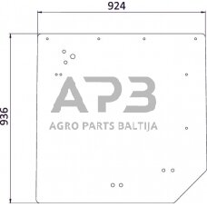 Galinis kabinos stiklas 0011057000N