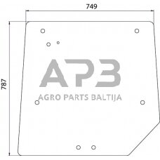 Galinis kabinos stiklas 3821484M1N