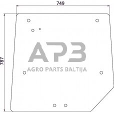 Galinis kabinos stiklas 3821485M1N