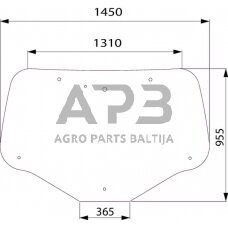 Galinis kabinos stiklas 82030887KR