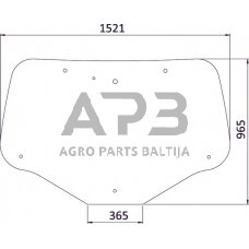 Galinis kabinos stiklas 84600181N