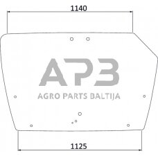 Galinis kabinos stiklas viršutinis 4429137N