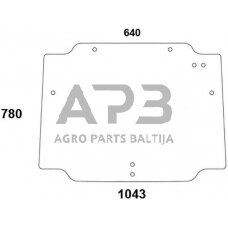 Galinis kabinos stiklas viršutinis 44910455N