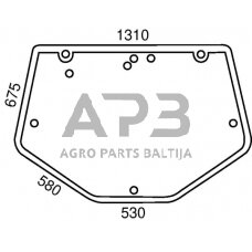 Galinis kabinos stiklas viršutinis D6827