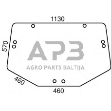 Galinis kabinos stiklas viršutinis L202528KR