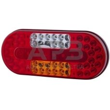 Galinis žibintas kairinis LED, stačiakampis, 10/30V, 323x38x134mm, Hella ValueFit 2VP357017011