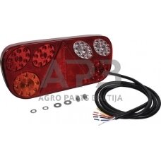 Galinis žibintas kairinis LED, stačiakampis, 12/24V, 315x32x145mm, LA111329