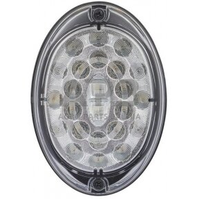 Galiniai žibintai LED, ovalus, 12/24V, transparent, 24 LED, Hella 2SD343390011