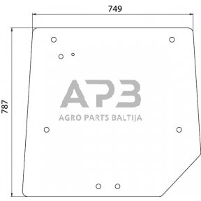 Galinis kabinos stiklas 3821484M1N