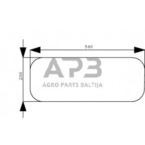 Galinis kabinos stiklas apatinis D6943