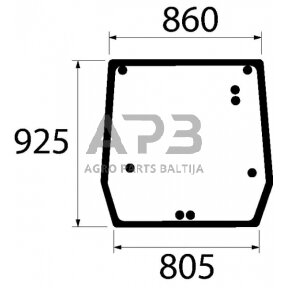 Galinis kabinos stiklas viršutinis 5089562N