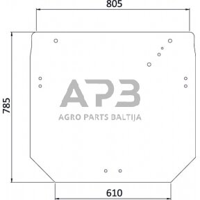 Galinis kabinos stiklas viršutinis R206835N