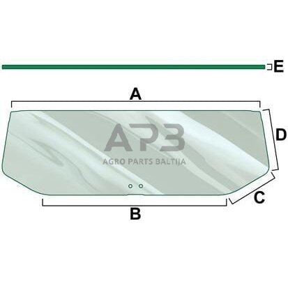 Galinis kabinos stiklas apatinis Vapormatic VPM7106