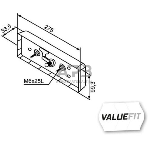 Galiniai žibintai LED, stačiakampis, 9/36V, 275x33.5x99.3mm, Hella ValueFit 2VP357019011 6