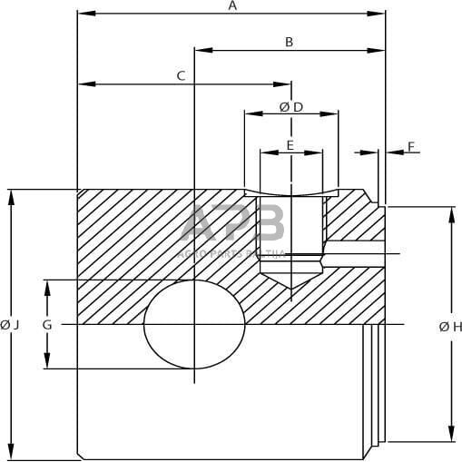 Galinis dangtelis d.16.2 D40 3/8" DC39BEVDN040 2