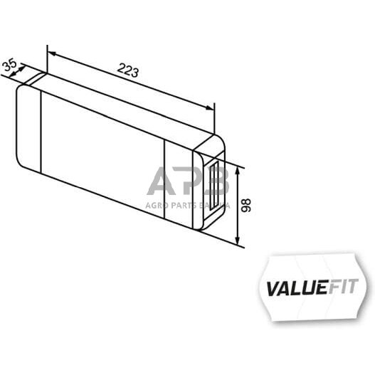 Galiniai žibintai LED, stačiakampis, 9/10/30/36V, raudona/gintarinė, 223x35x98mm, 27 LED, Hella ValueFit 2VB357020001 6