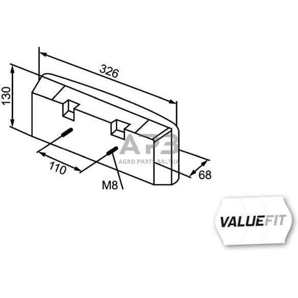 Galiniai žibintai LED, stačiakampis, 9/36V, raudona/gintarinė, 326x68x130mm, 33 LED, Hella ValueFit 2SD357024001 6