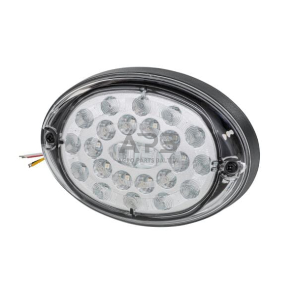 Galiniai žibintai LED, ovalus, 12/24V, transparent, 24 LED, Hella 2SD343390011 5